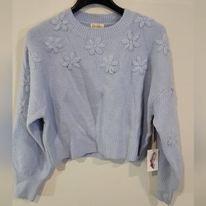 Jessica Simpson Blue long sleeve sweater NWT